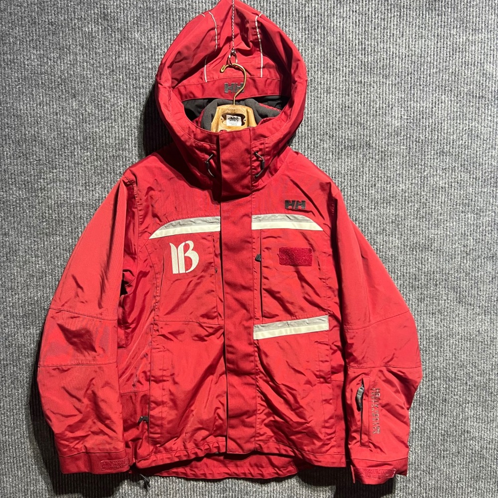 Helly Hansen Ski Jacket Womens L Red Helly Tech Performance Primaloft RECCO Hood